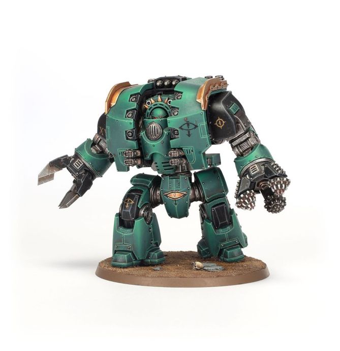 WH The horus heresy Leviathan siege dreadnought with claw and drill weapons
