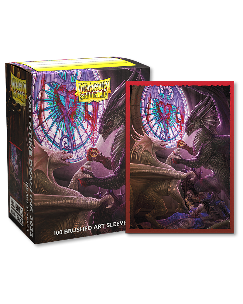 Dragon Shield Valentine Dragons Art Sleeves