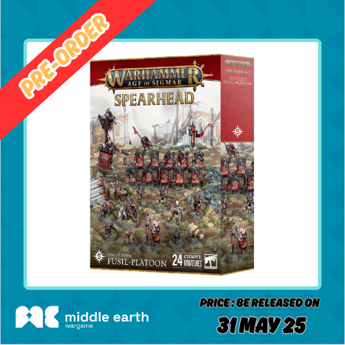 (PRE ORDER) SPEARHEAD:CITIES OF SIGMAR FUSIL-PLATOON
