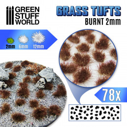 Grass Turf : Burnt 2mm