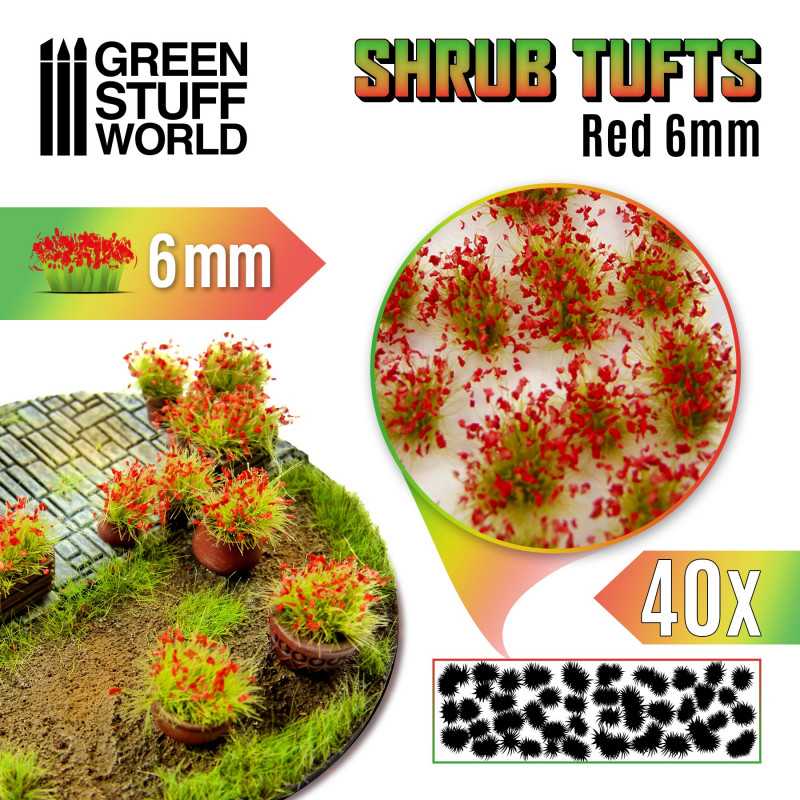 Shrub Tuft : Red shrub 6mm