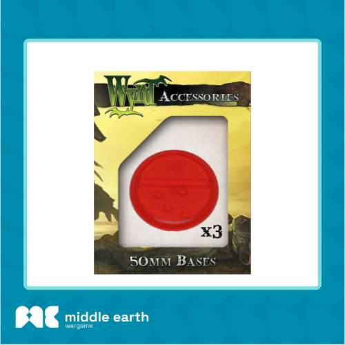 Wyrd Accessories : Red 50mm Translucent Bases