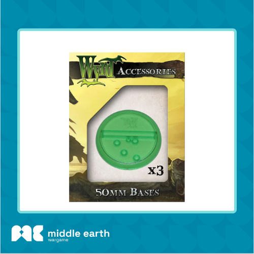 Wyrd Accessories : Green 50mm Translucent Bases