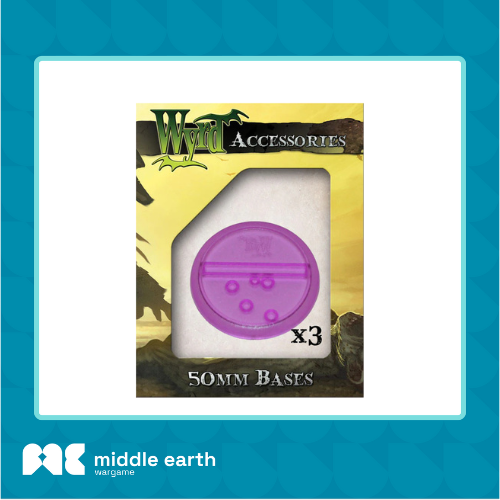 Wyrd Accessories : Purple 50mm Translucent Bases