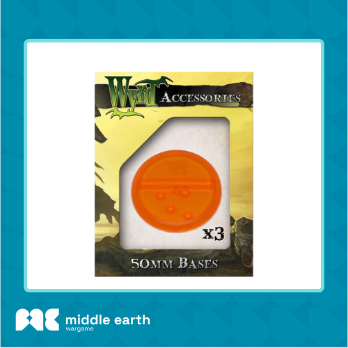 Wyrd Accessories : Orange 50mm Translucent Bases
