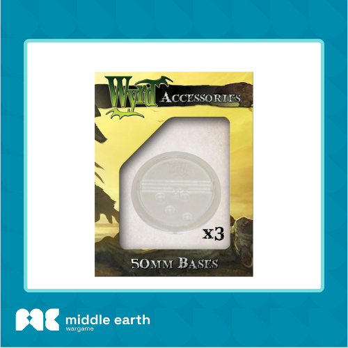 Wyrd Accessories : Clear 50mm Translucent Bases (3 pack)