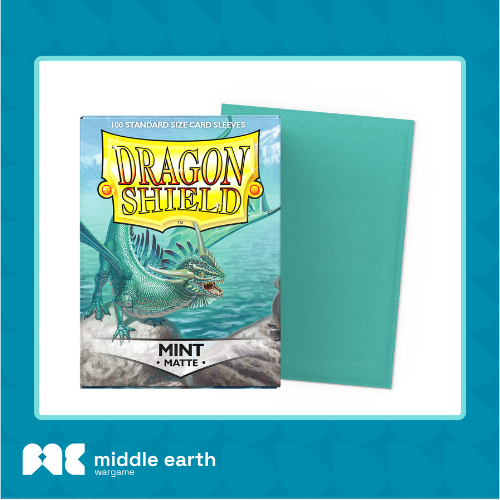 Dragon Shield : 100 Standard size card sleeves - Mint Matte 