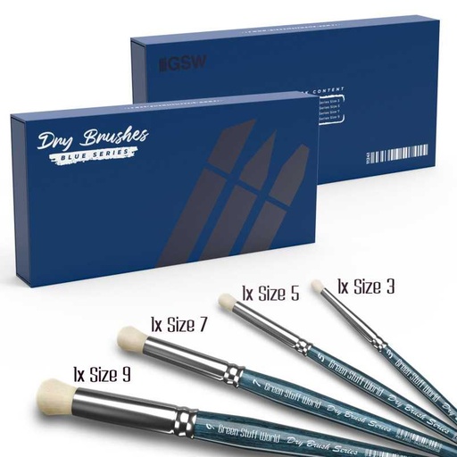 Premium Dry Brush set Blue series