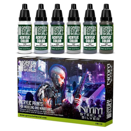 GSW Paint set Nmm steel and silver